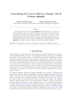 Generalizing the Convex Hull of a Sample: The R Package alphahull