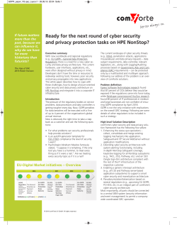 Ready for the next round of cyber security and privacy protection