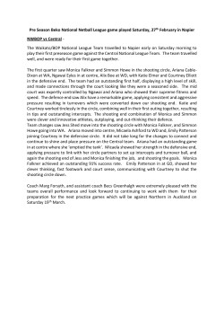 Pre Season Beko National Netball League game played Saturday