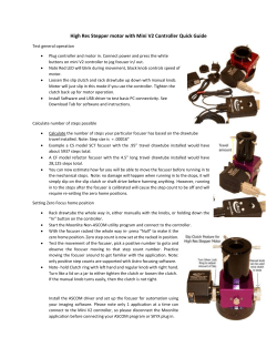 Mini V2 Quick Guide - MoonLite Telescope Accessories