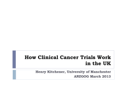 How clinical cancer trials work in the UK