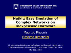 Netkit: Easy Emulation of Complex Networks on Inexpensive