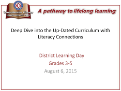 Deep Dive into Gres 3-5 Curriculum with Literacy Connections