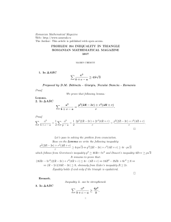 Romanian Mathematical Magazine Web: http://www.ssmrmh.ro The