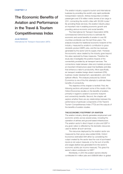 The Economic Benefits of Aviation and Performance in the Travel