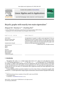 Bicyclic graphs with exactly two main eigenvalues