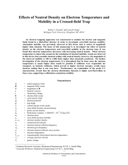 Effects of Neutral Density on Electron
