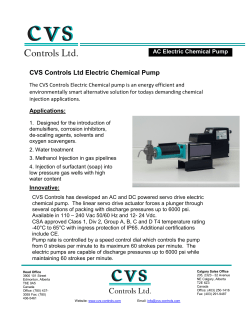CVS Controls Ltd Electric Chemical Pump