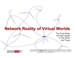 Network Reality of Virtual Worlds