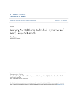 Grieving Mental Illness: Individual Experiences of Grief