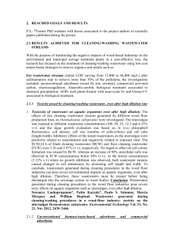 3. Scientific products and results