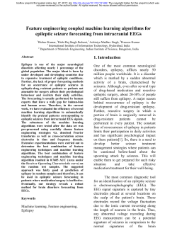 Feature Engineering Coupled Machine Learning Algorithms For