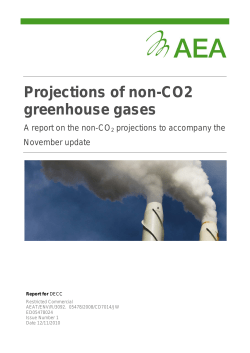 Projections of non-CO2 greenhouse gases
