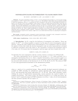 Nonnegative rank factorization