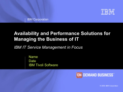 IBM IT Service Management