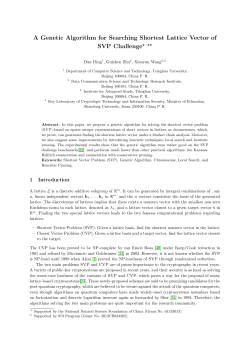 A Genetic Algorithm for Searching Shortest Lattice Vector of SVP