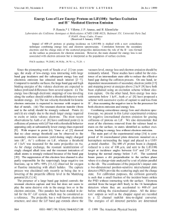 Energy Loss of Low Energy Protons on LiF(100): Surface Excitation