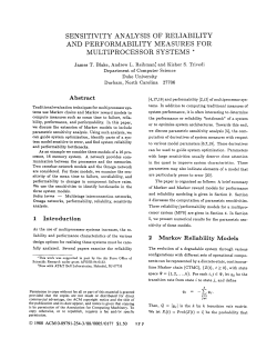 SENSITIVITY ANALYSIS OF RELIABILITY AND
