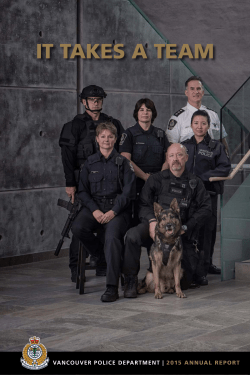 IT TAKES A TEAM - City of Vancouver