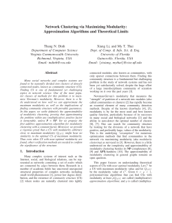 Network Clustering via Maximizing Modularity: Approximation