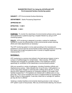 SUGGESTED POLICY for Using the ACCUPoint&reg; ATP