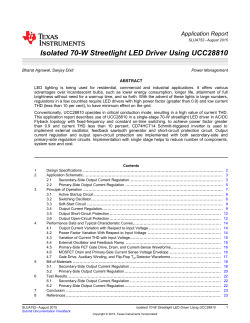 Isolated 70-W Streetlight LED Driver Using