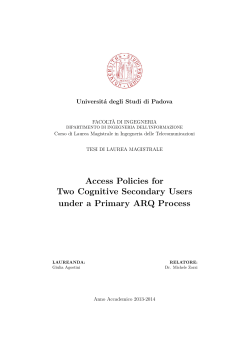 Access Policies for Two Cognitive Secondary Users under a Primary