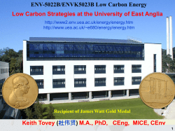 ENV-5022B/ENVK5023B Low Carbon Energy Keith Tovey