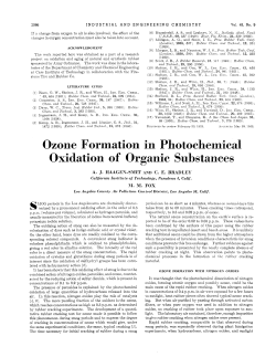 Oxidation of Organic Substan