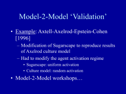 Multi-Agent Systems in the Social Sciences Part 1
