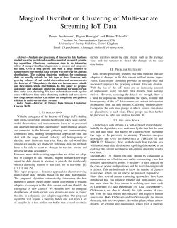 Marginal Distribution Clustering of Multi