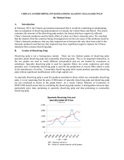 China&rdquo;s Antidumping Investigations. Michael Stone Report
