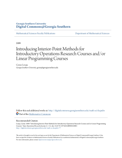 Introducing Interior-Point Methods for Introductory Operations