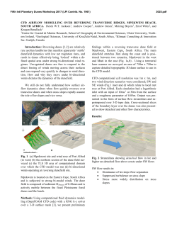 CFD AIRFLOW MODELLING OVER REVERSING TRANSVERSE