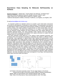 Equivalence Class Sampling for Molecular Self