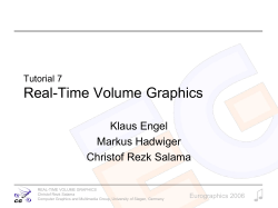 Real Time Volume Graphics: Part 01: Theory