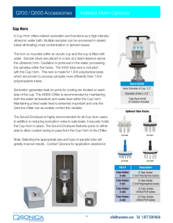 Q700 / Q500 Accessories Indirect Horn Options