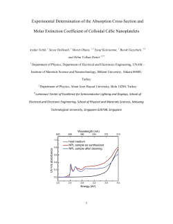 Experimental Determination of the Absorption Cross