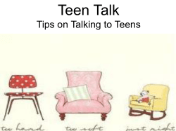 TEEN TALK