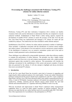 Abstract - The National Laboratory Association