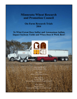 To What Extent Does Sulfur and Ammonium Sulfate