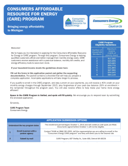 consumers affordable resource for energy (care) program