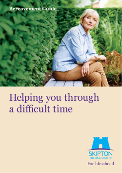 Helping you through a difficult time