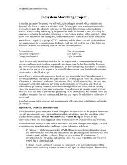 Ecosystem Modelling Project