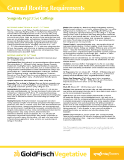 General Rooting Requirements