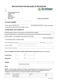 application for release of retention