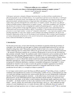 Towards a Theory of Decentralized Law-Making