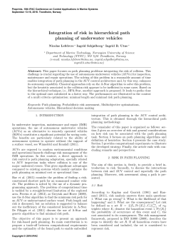 Integration of Risk in Hierarchical Path Planning of Underwater