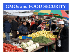 GMOs and FOOD SECURITY