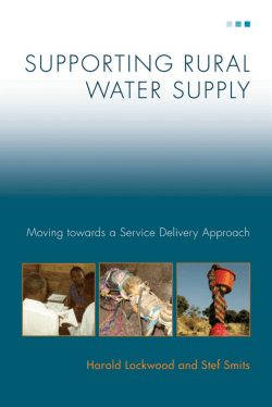 Supporting Rural Water Supply